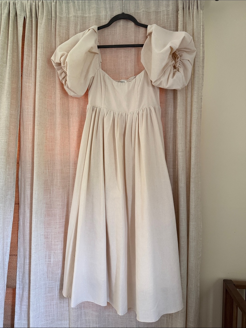 Worth Collective | Hamilton Midi Dress in Ivory |Bump Friendly